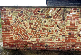 Rubble wall panel